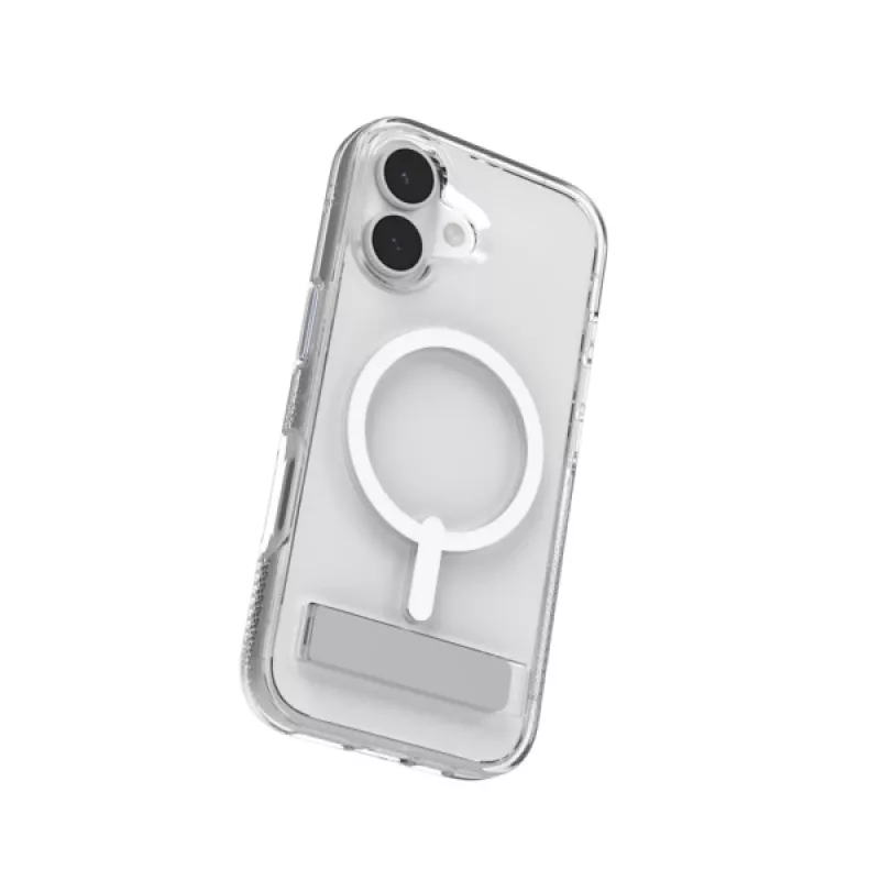 ZAGG Crystal Palace Snap Kickstand Hülle für Apple iPhone 17, Cover, Apple, iPhone 17, 16 cm (6,3 Zoll), Transparent
