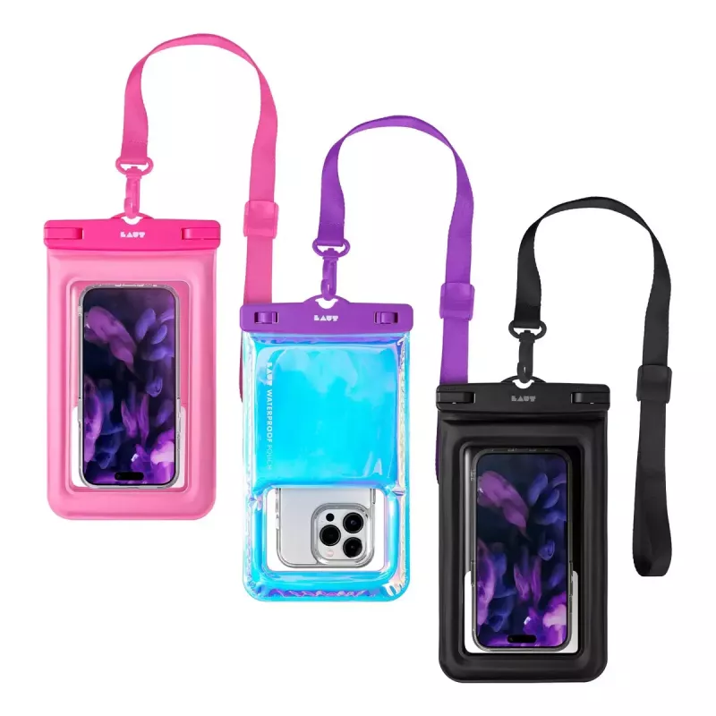 Wasserdichte universelle Handytasche LAUT POP AQUA IP68, schwarz – für Smartphones