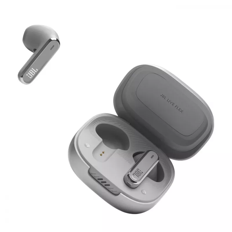 JBL LIVE FLEX Headset Kabellos In-Ear Anrufe/Musik Bluetooth Silber