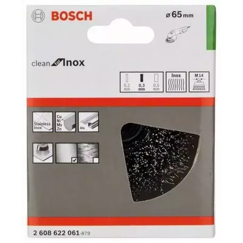 Topfbürste Bosch 2 608 622 061 Durchmesser 6,5 cm Drahtstärke 0,3 mm