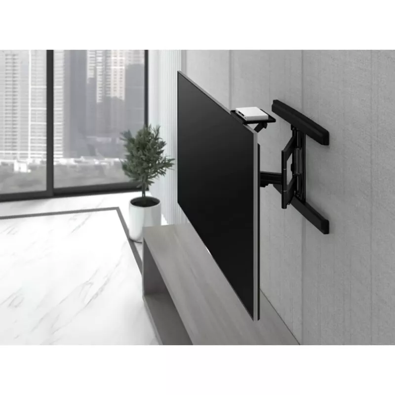 Techly ICA-DRS 902 AV-Geräteregal Schwarz Kunststoff