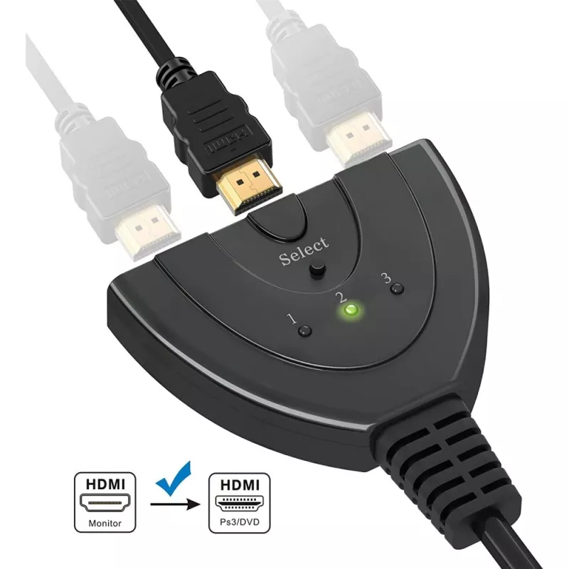 Techly IDATA HDMI-3F30 Videoschalter