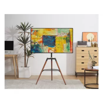 Techly ICA-TR58 TV-Ständer/Standfuß 165,1 cm (65 Zoll) Schwarz, Holz