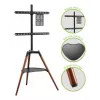 Techly ICA-TR58 TV-Ständer/Standfuß 165,1 cm (65 Zoll) Schwarz, Holz