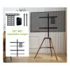 Techly ICA-TR58 TV-Ständer/Standfuß 165,1 cm (65 Zoll) Schwarz, Holz