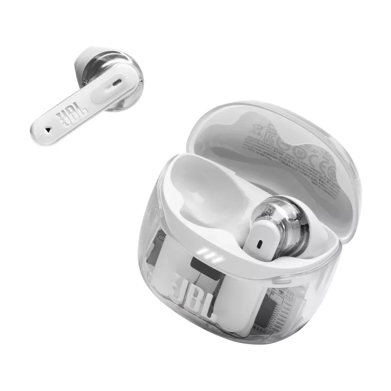 Headset JBL Tune Flex 2 Ghost Edition — True Wireless (TWS) In-Ear, Bluetooth, 20–20000 Hz, Weiß