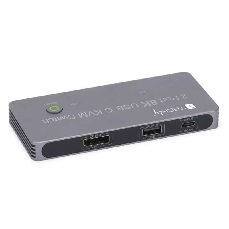 Techly IDATA KVM-DPC8K KVM-Switch Grau