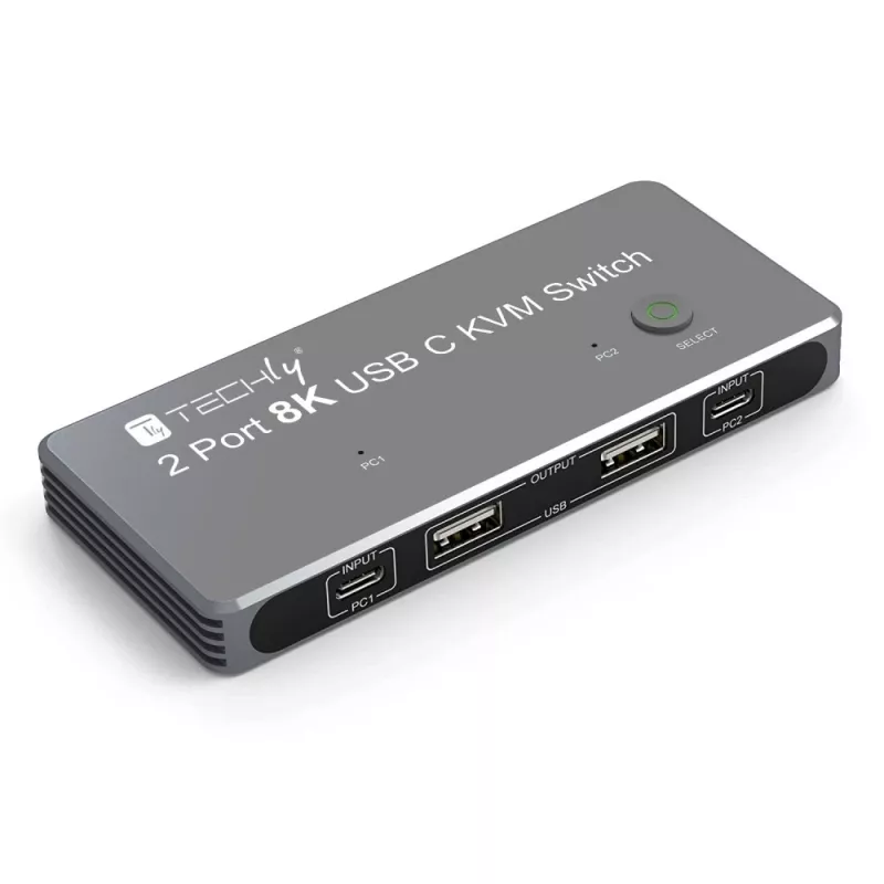 Techly IDATA KVM-DPC8K KVM-Switch Grau