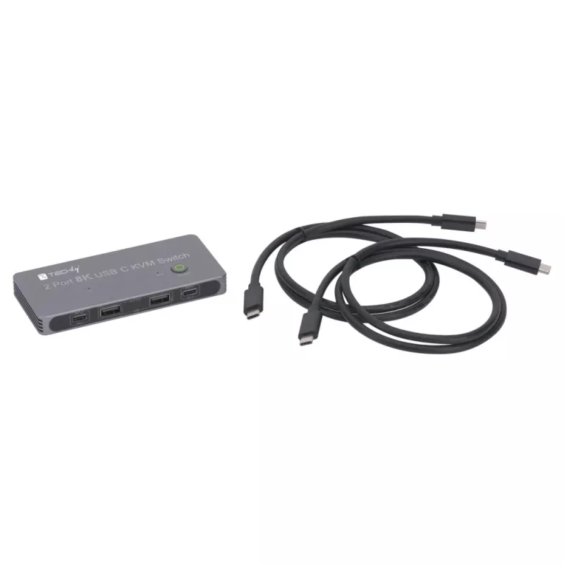Techly IDATA KVM-DPC8K KVM-Switch Grau