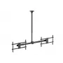 Deckenhalterung für zwei Bildschirme EQUIP 81,3 cm – 152,4 cm (32 inch–60 inch) (VESA 200x200–600x400, max. 80 kg, schwenkbar ±180°), schwarz