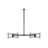 Deckenhalterung für zwei Bildschirme EQUIP 81,3 cm – 152,4 cm (32 inch–60 inch) (VESA 200x200–600x400, max. 80 kg, schwenkbar ±180°), schwarz