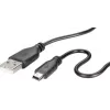 Renkforce RF-4080792 USB 2.0 Datenkabel, USB-A auf Mini-USB-B, 1 m, Schwarz