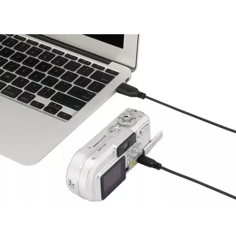Renkforce RF-4080792 USB 2.0 Datenkabel, USB-A auf Mini-USB-B, 1 m, Schwarz