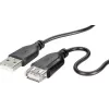 USB-2.0-Kabel Renkforce RF-4080795, USB-A auf USB-A, 1 m, schwarz