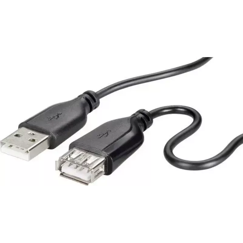 USB-2.0-Kabel Renkforce RF-4080795, USB-A auf USB-A, 1 m, schwarz