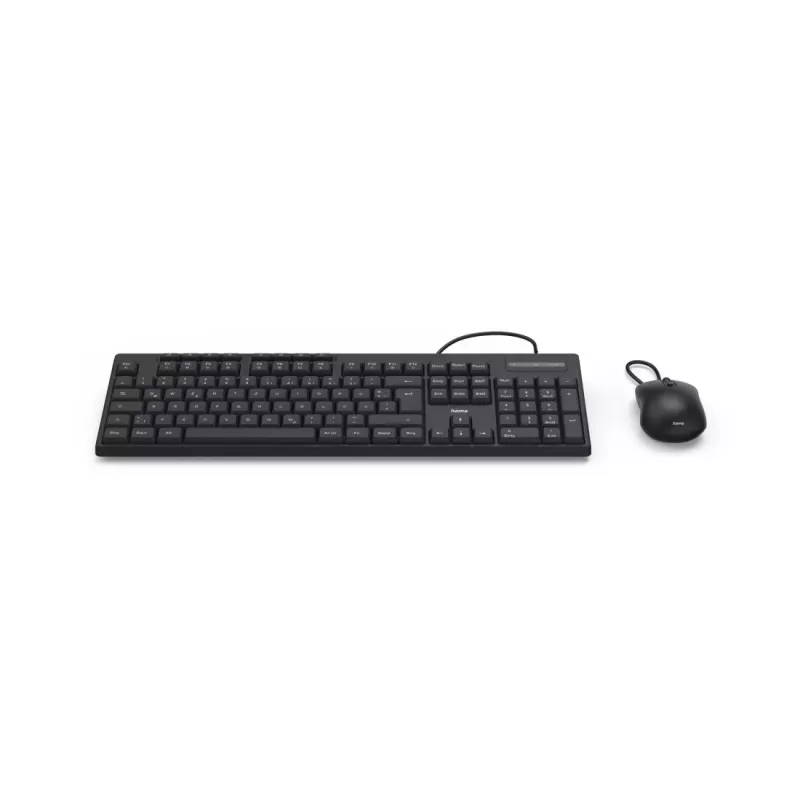 Hama CKM-200 Tastatur Maus enthalten Home/Office USB QWERTZ Deutsch Schwarz