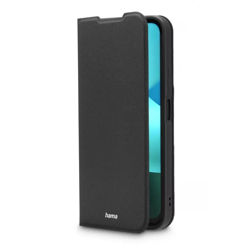 HAMA Daily Protect Folio-Hülle für Xiaomi Redmi 15C — passend für 17,5 cm (6,9 Zoll), schwarz, 2 Kartenfächer, Tischständer