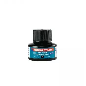 Nachfülltinte für Marker Edding ED-FTK25-001, schwarze Tinte, 25 ml, 1 Stück