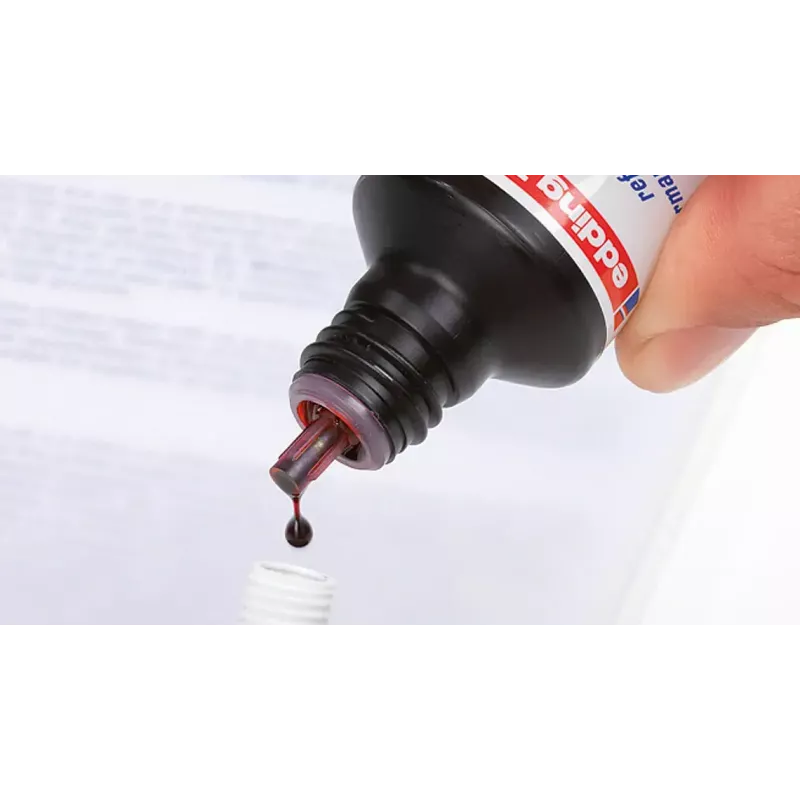 Marker-Nachfülltinte Edding T-25, rote Tinte, 30 ml, einzeln