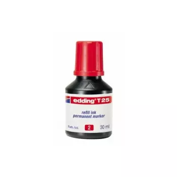 Marker-Nachfülltinte Edding T-25, rote Tinte, 30 ml, einzeln