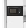 Einbau-Grillmikrowelle Exquisit EMW20.1 G — 20 l, 800 W, Schwarz, Tasten- und Drehregler-Bedienung, eingebautes Display