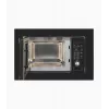 Einbau-Grillmikrowelle Exquisit EMW20.1 G — 20 l, 800 W, Schwarz, Tasten- und Drehregler-Bedienung, eingebautes Display