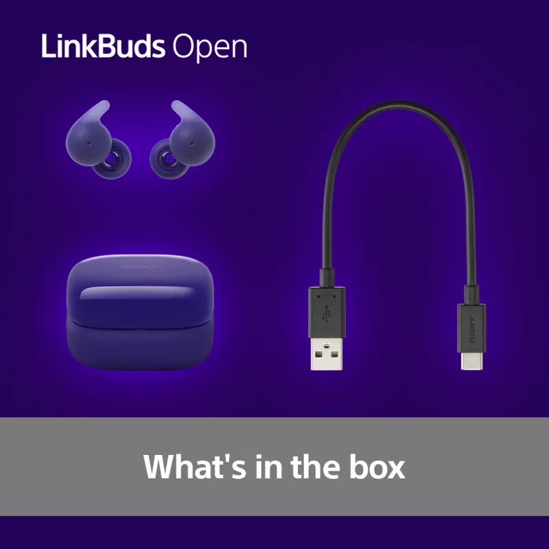 Sony LinkBuds Open WFL910V Kopfhörer/Headset Kabellos In-Ear Anrufe/Musik Bluetooth Violett