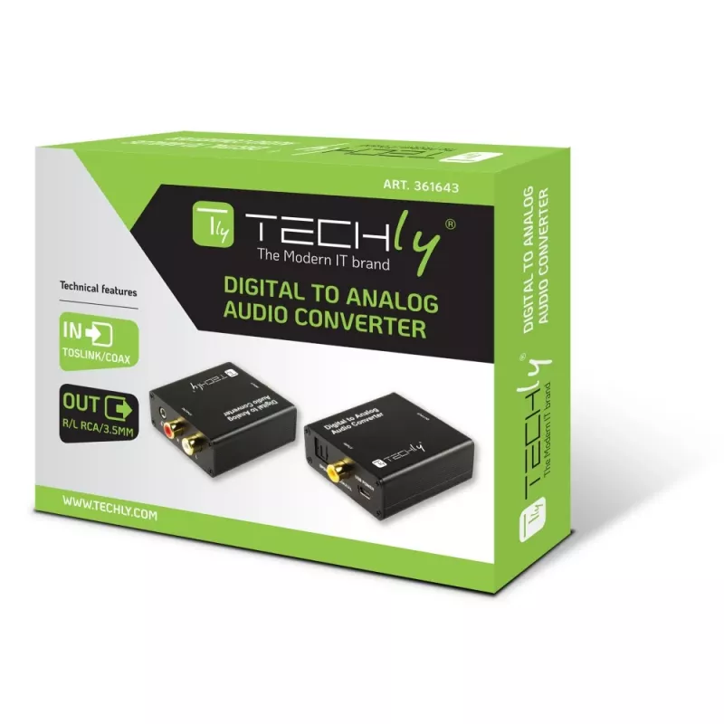 Techly IDATA SPDIF-9 Audiokonverter Schwarz