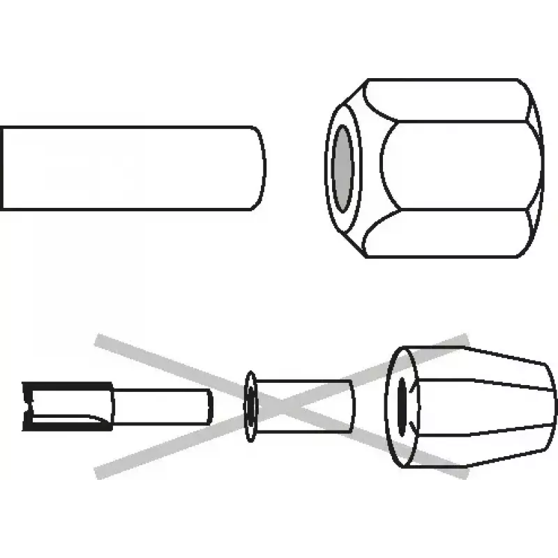 Spannzangen Bosch 2608570100 Durchmesser 6 mm