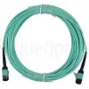 Glasfaserkabel BlueOptics CBX-STC012BPF-MXXN-MXXN-020M-MTP OM4 20m Türkis