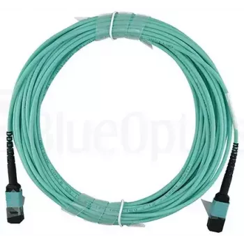 Glasfaserkabel BlueOptics CBX-STC012BPF-MXXN-MXXN-020M-MTP OM4 20m Türkis