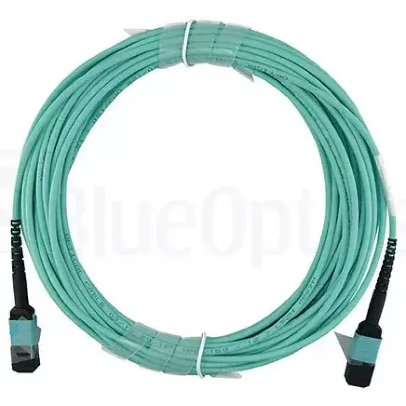 Glasfaserkabel BlueOptics CBX-STC012BPF-MXXN-MXXN-020M-MTP OM4 20m Türkis
