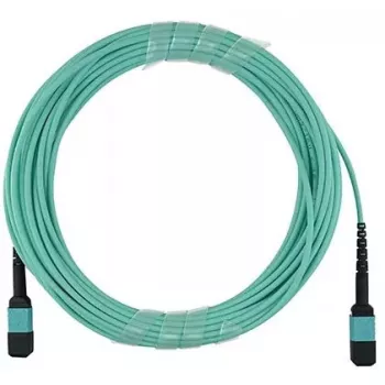 Glasfaserkabel BlueOptics CBX-STC012BPF-MXXN-MXXN-020M-MTP OM4 20m Türkis