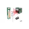Bosch Quigo Plus Uni 0603663602 – kompakter Kreuzlinien-Laser mit Stativ