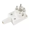 Hama 00220799 elektrischer Netzstecker Weiß