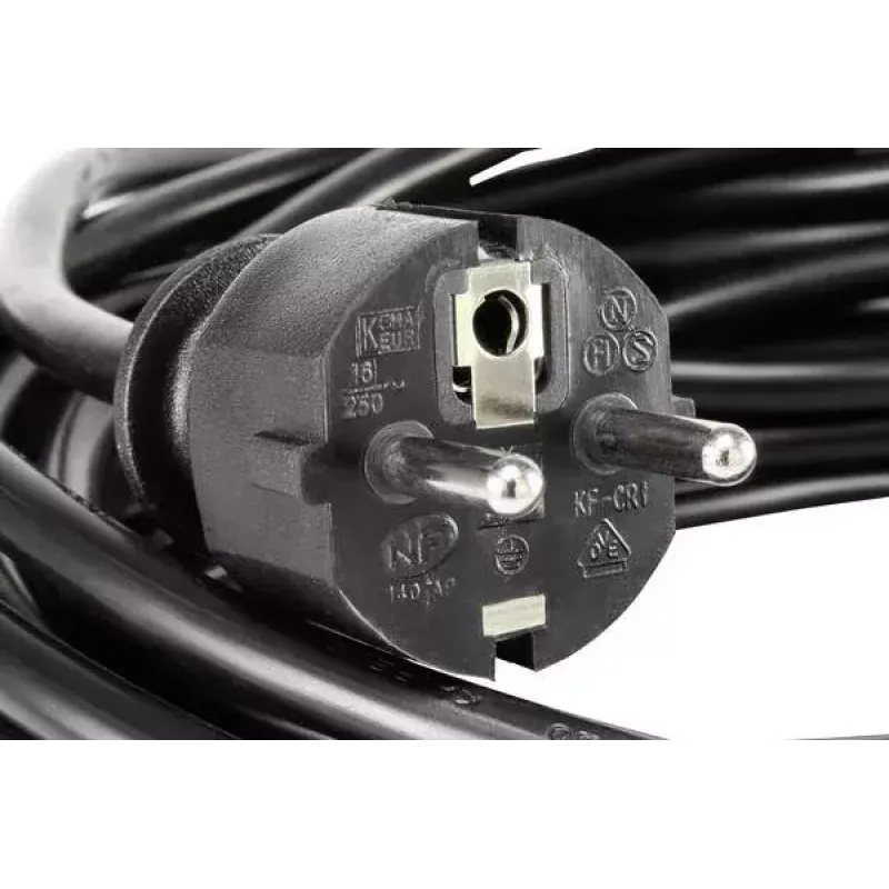 Stromkabel BASETech 1593780 Schwarz 3m