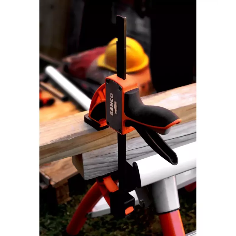Ratschenschraubzwinge Bahco QCB-150 15 cm Schwarz Orange