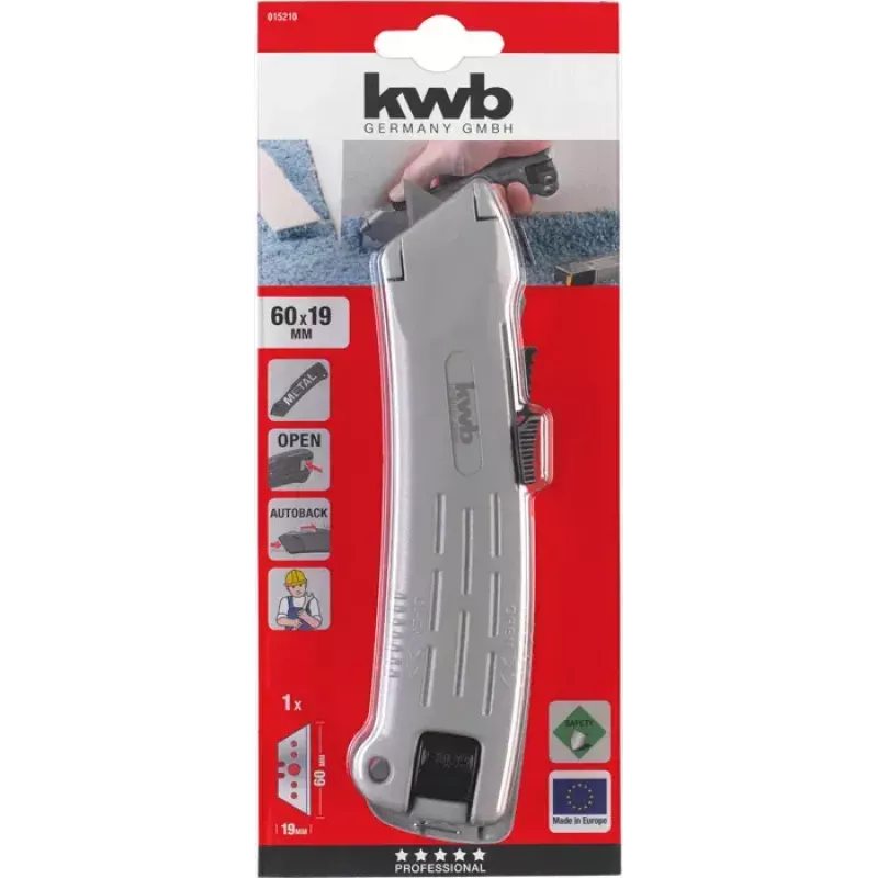 Cuttermesser KWB 015210 173 mm Länge 6 cm Klinge 1,9 cm Breite