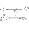 Kombinationsschlüssel KS Tools 517.0610, 10 mm, Chrom-Vanadium, 140 mm Länge