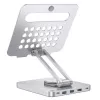 Techly 8-in-1 USB-C Hub Docking Station Tablet-Ständer