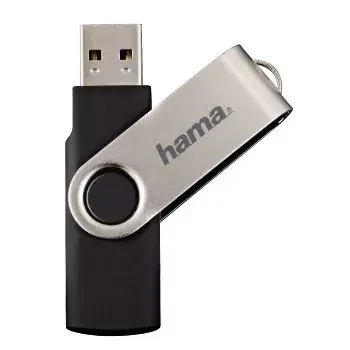 Hama 16GB USB 2.0 USB-Stick USB Typ-A Schwarz, Silber