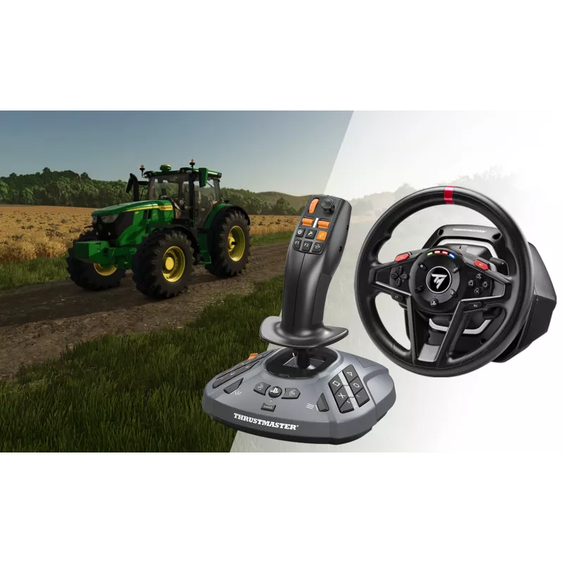 Thrustmaster T128 SimTask Farming Pack Schwarz Lenkrad + Pedale + Schalthebel PC, PlayStation 4, PlayStation 5