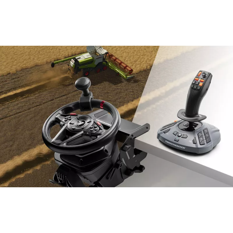 Thrustmaster T128 SimTask Farming Pack Schwarz Lenkrad + Pedale + Schalthebel PC, PlayStation 4, PlayStation 5