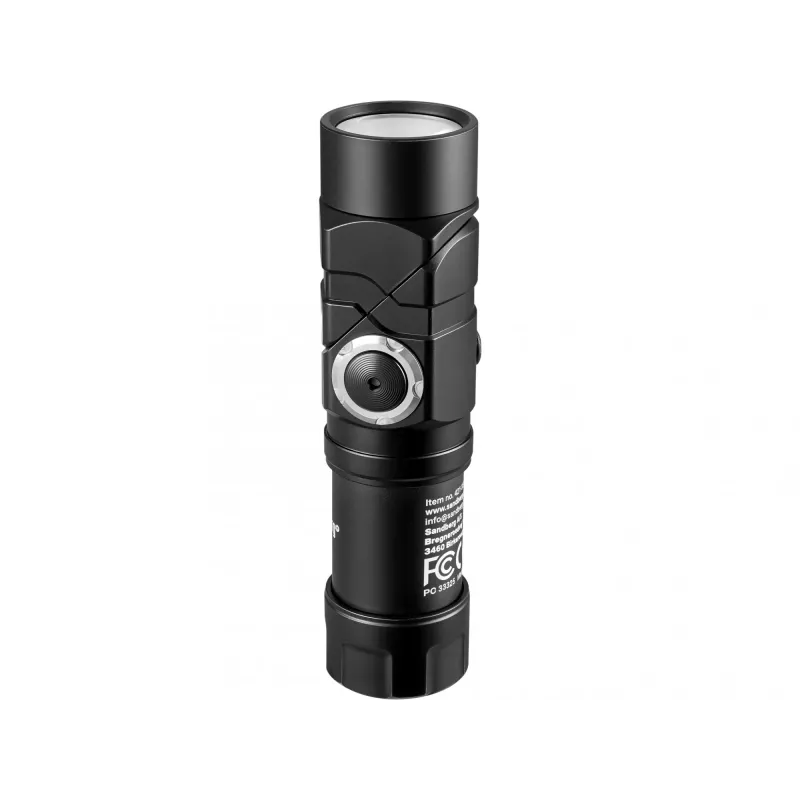 Sandberg Headlamp 500 Duo, Stirnlampen-Taschenlampe, Schwarz, Aluminium, IP44, LED, 25 lm
