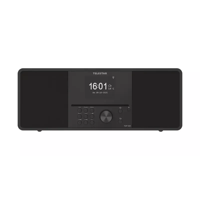 Internetradio Imperial Telestar 5700300 — Digitaler Tuner, DAB+/FM, 30 W RMS, 3,2-Zoll-TFT, DC-Stromversorgung, Schwarz