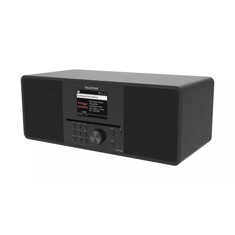 Internetradio Imperial Telestar 5700300 — Digitaler Tuner, DAB+/FM, 30 W RMS, 3,2-Zoll-TFT, DC-Stromversorgung, Schwarz