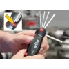 Klappbarer Torx-Schlüsselsatz Wiha 25128 – 7 Stück (T7–T25), schwarz/grün, 104 g