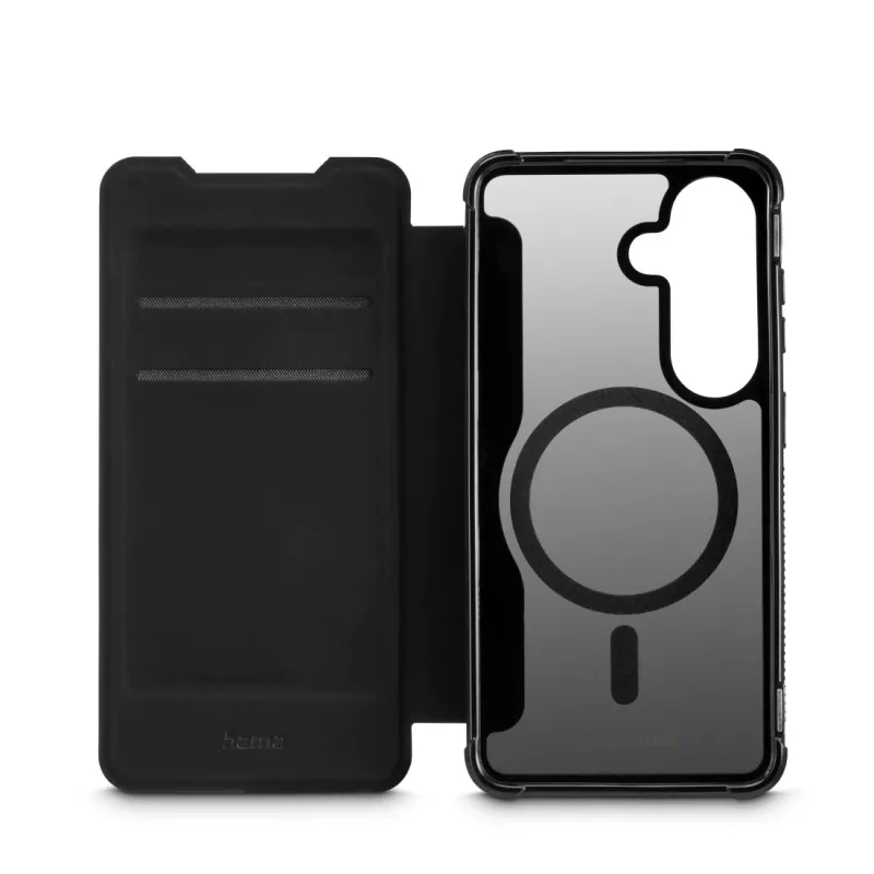 HAMA Handyhülle Folio für Samsung Galaxy S26 — Extreme Protect, 16 cm (6,3 Zoll), Schwarz, 2 Kartenfächer