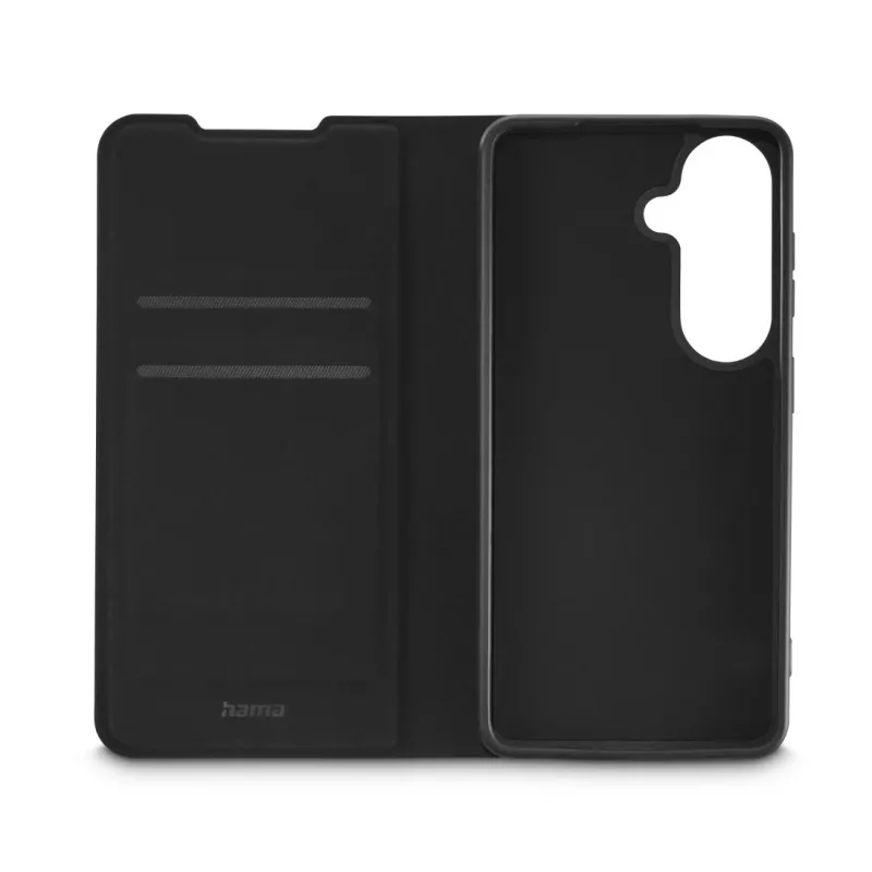 Folio-Handyhülle HAMA Daily Protect für Samsung Galaxy S26, 16 cm (6,3 Zoll), schwarz, 2 Kartenfächer, Tischaufsteller