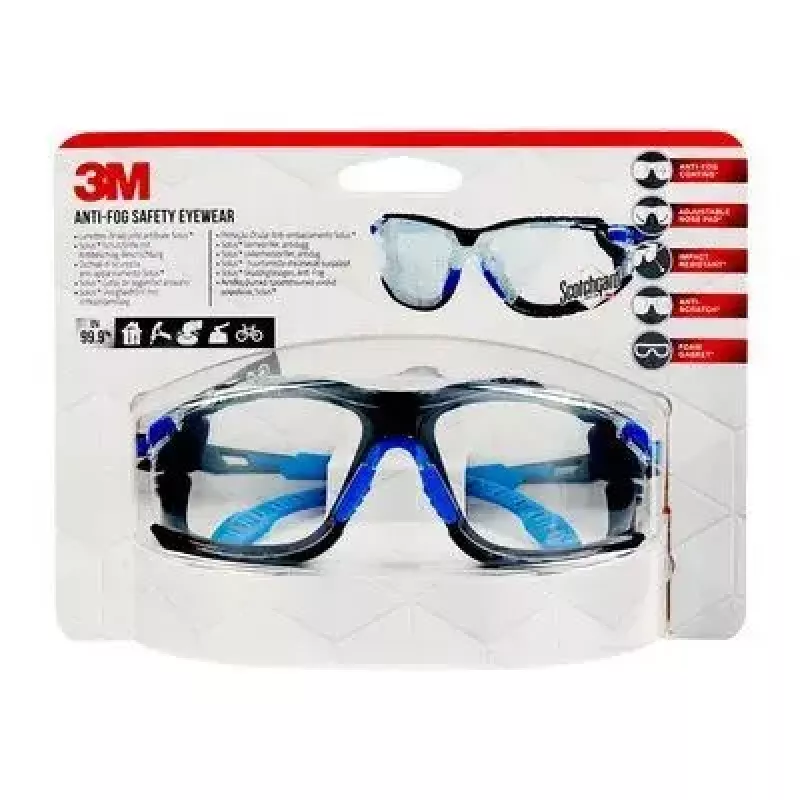Brille 3M S1CBC1 Unisex Oval Randlos — Sportstil, ovale Form, randlos